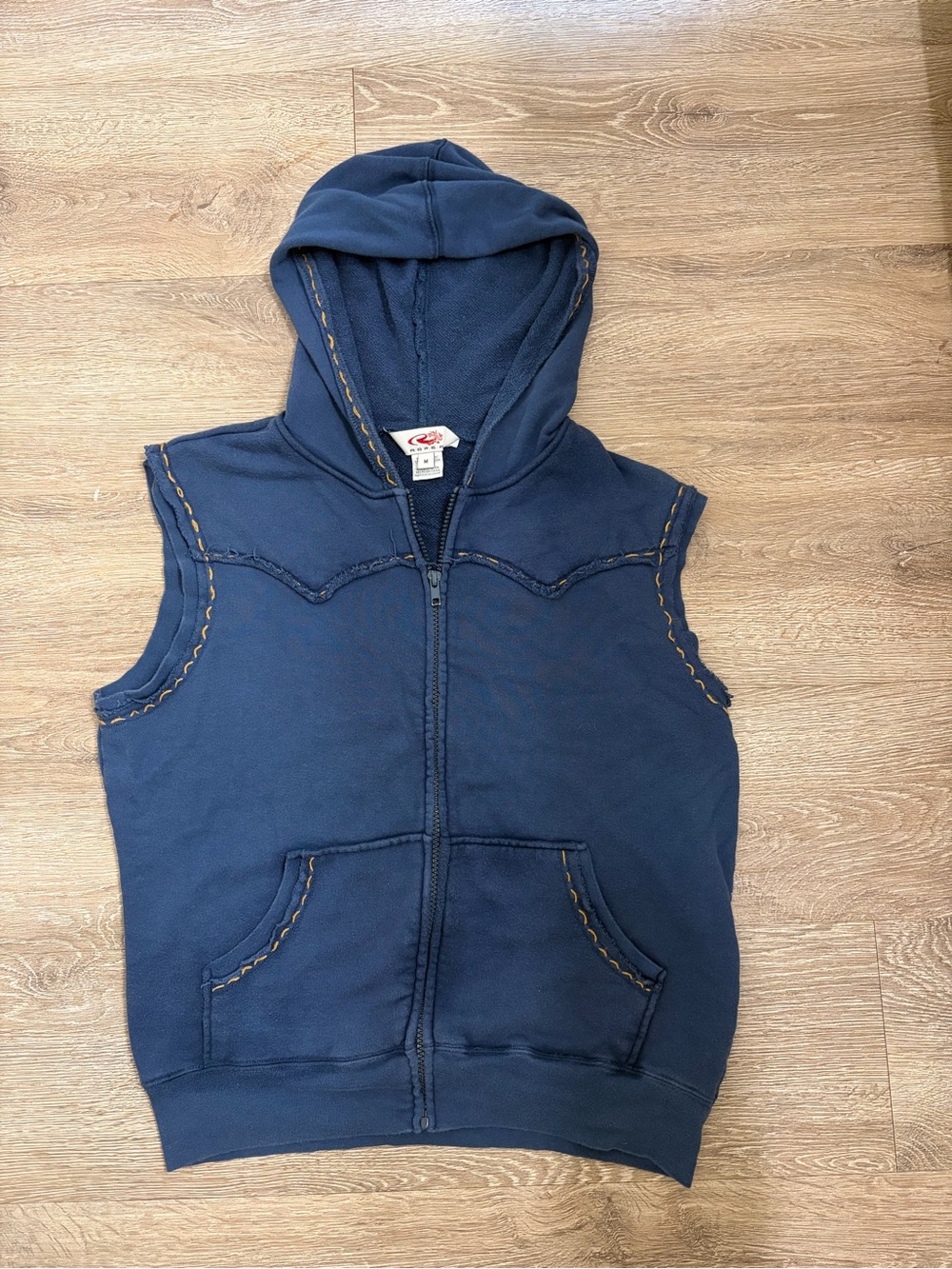 Women’s Hooded Zip up Vest - Navy